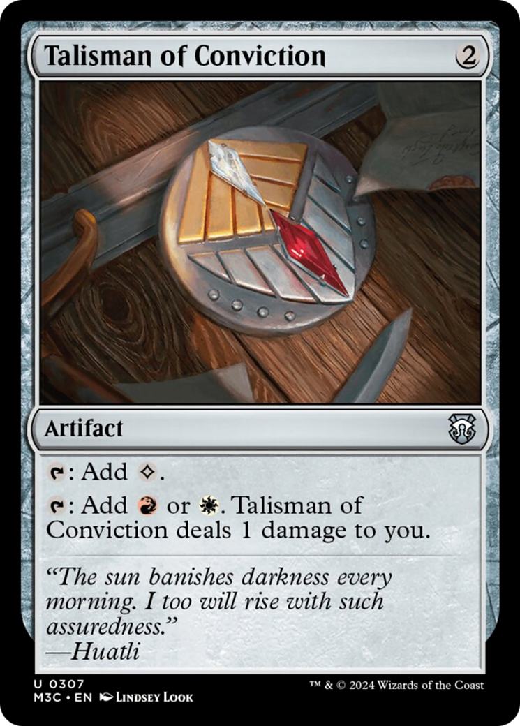 Talisman of Conviction (Ripple Foil) [Modern Horizons 3 Commander] | Gamer Loot