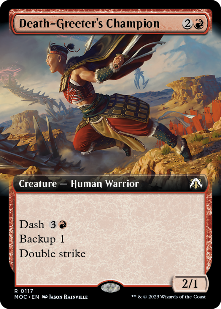 Death-Greeter's Champion (Extended Art) [March of the Machine Commander] | Gamer Loot