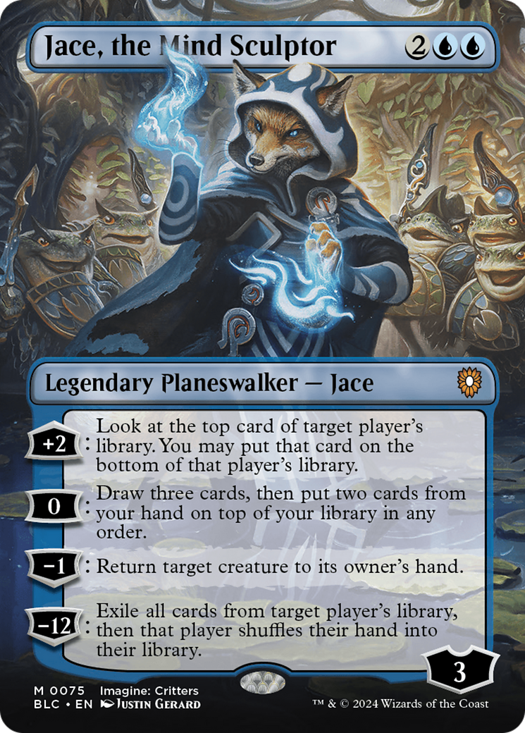 Jace, the Mind Sculptor (Borderless) [Bloomburrow Commander] | Gamer Loot