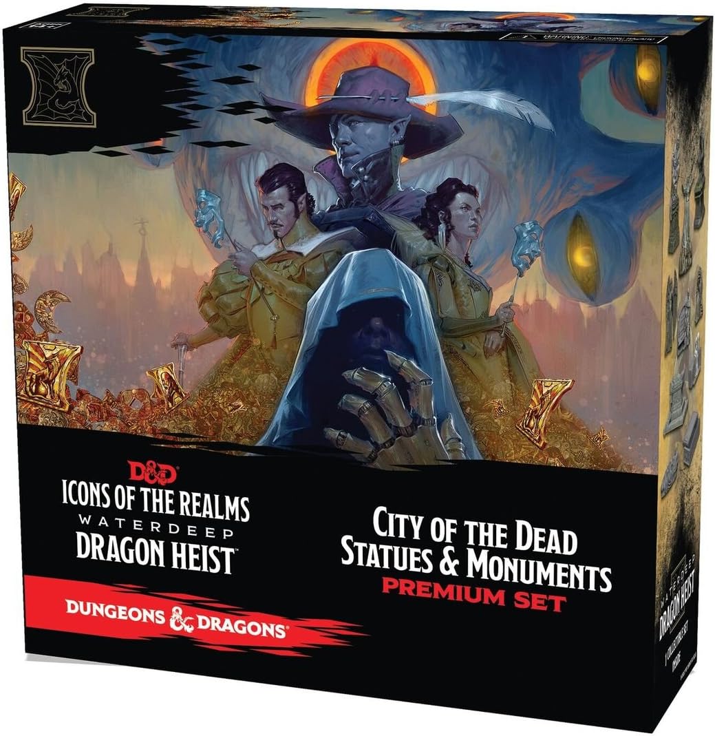 Dungeons & Dragons: Waterdeep Dragon Heist City of the Dead Statues & Monuments Set | Gamer Loot