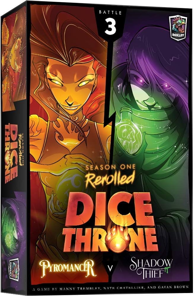 Dice Throne: Pyromancer vs Shadow Thief | Gamer Loot
