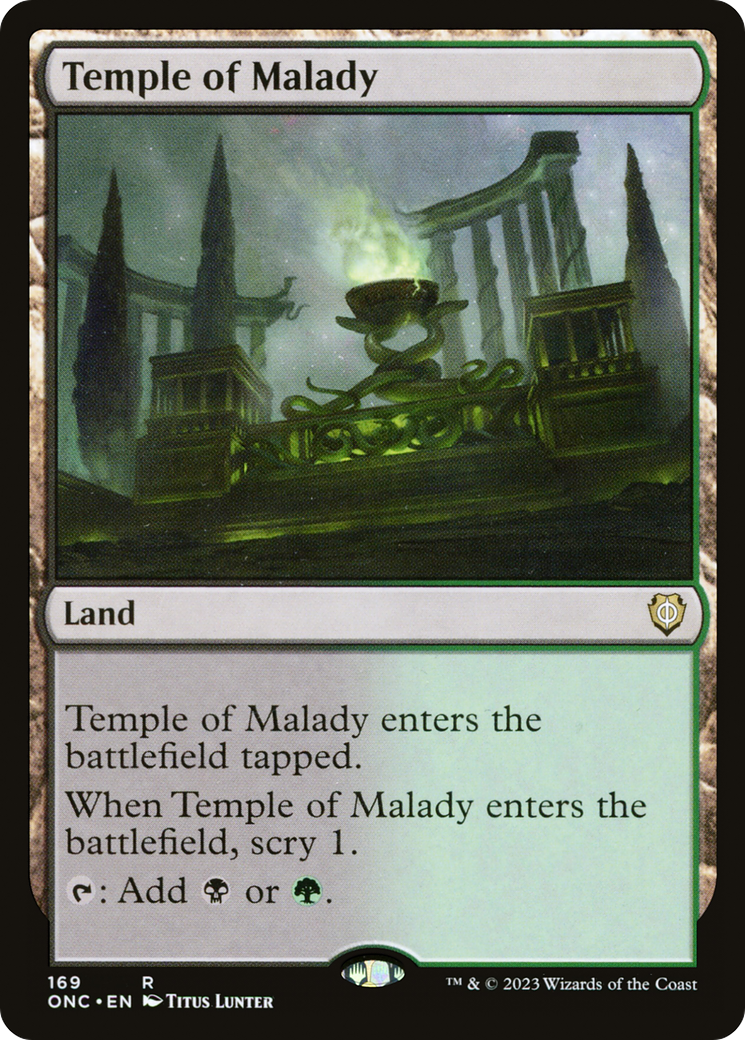 Temple of Malady [Phyrexia: All Will Be One Commander] | Gamer Loot