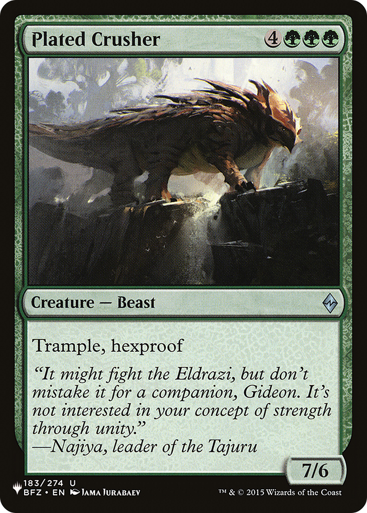 Plated Crusher [The List] | Gamer Loot
