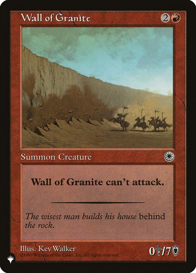 Wall of Granite [The List] | Gamer Loot