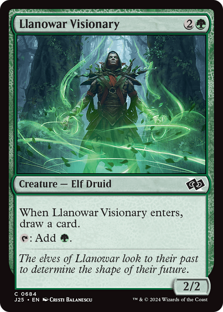 Llanowar Visionary [Foundations Jumpstart] | Gamer Loot