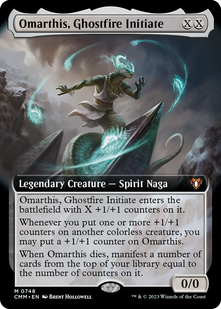 Omarthis, Ghostfire Initiate (Extended Art) [Commander Masters] | Gamer Loot