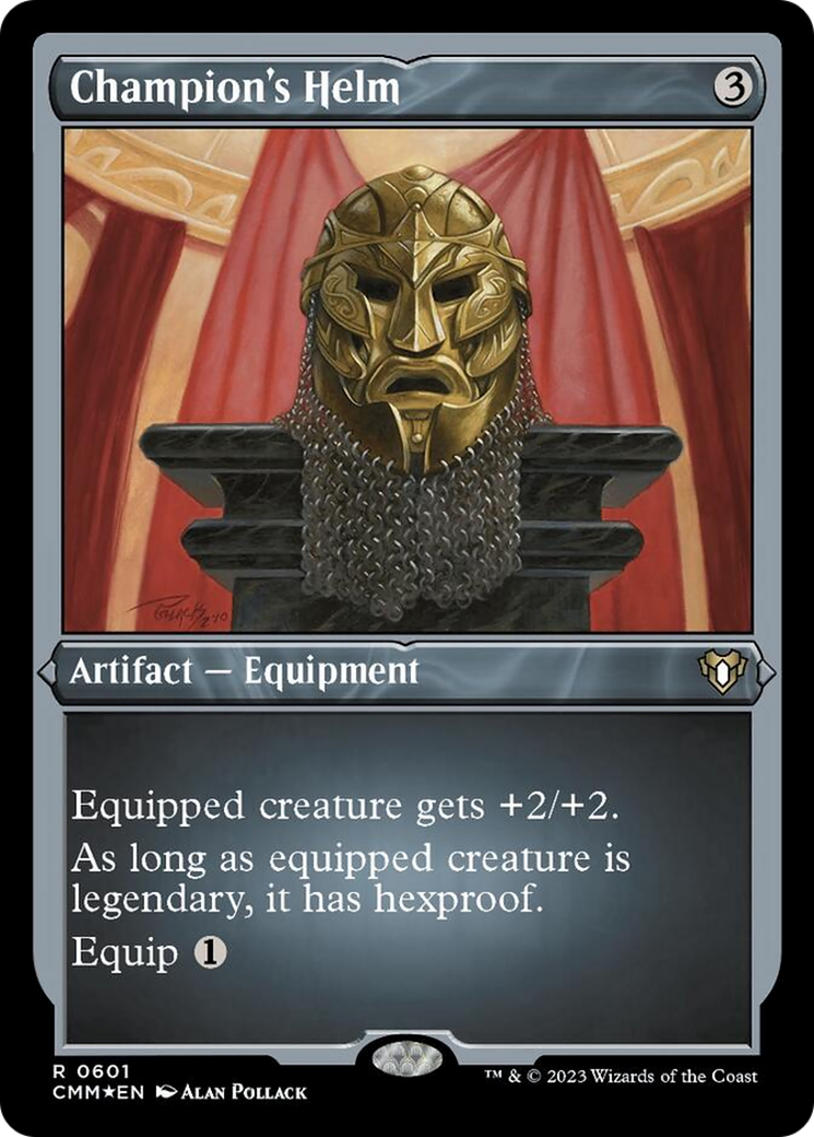 Champion's Helm (Foil Etched) [Commander Masters] | Gamer Loot