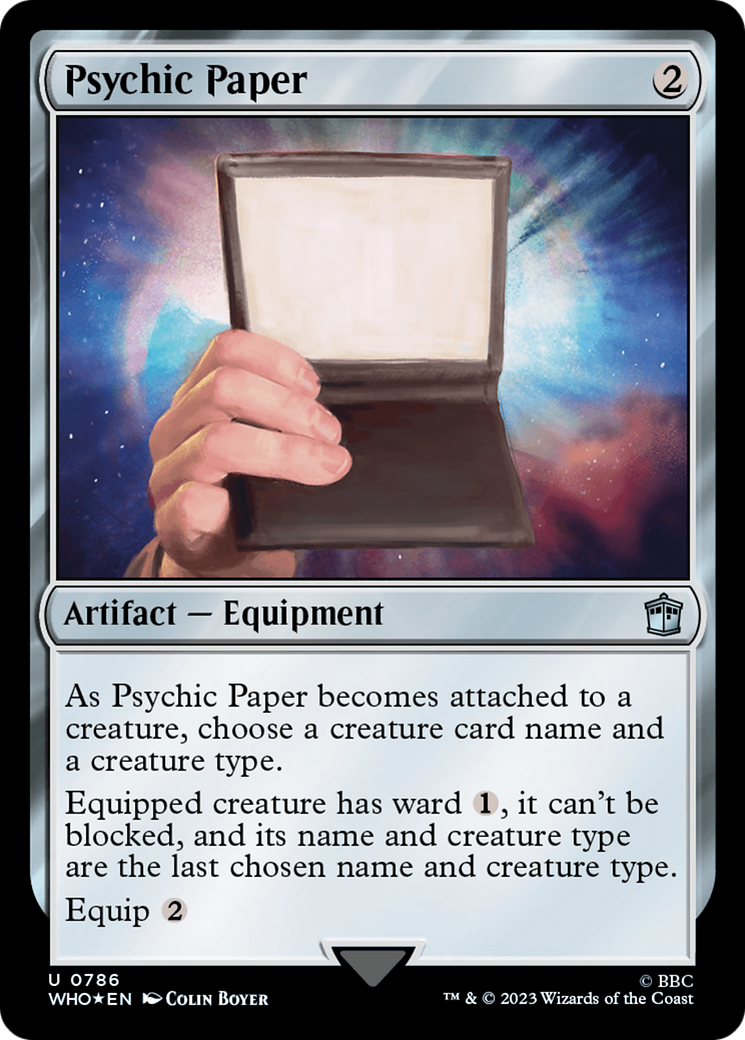 Psychic Paper (Surge Foil) [Doctor Who] | Gamer Loot