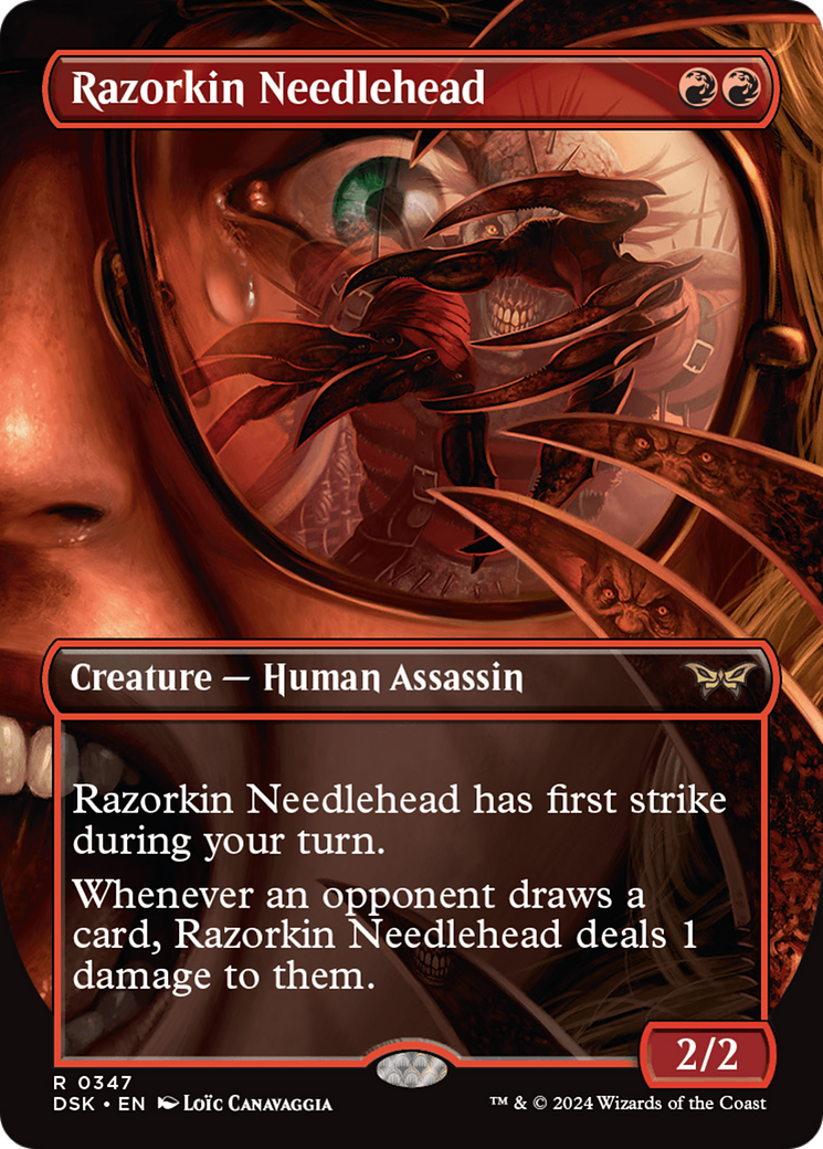 Razorkin Needlehead (Borderless) [Duskmourn: House of Horror] | Gamer Loot