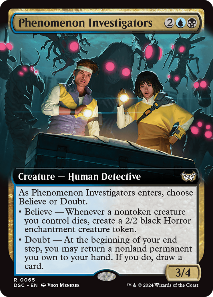 Phenomenon Investigators (Extended Art) [Duskmourn: House of Horror Commander] | Gamer Loot