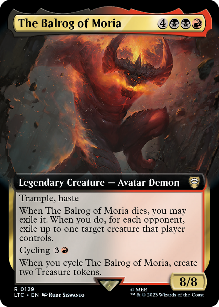 The Balrog of Moria (Extended Art) [The Lord of the Rings: Tales of Middle-Earth Commander] | Gamer Loot