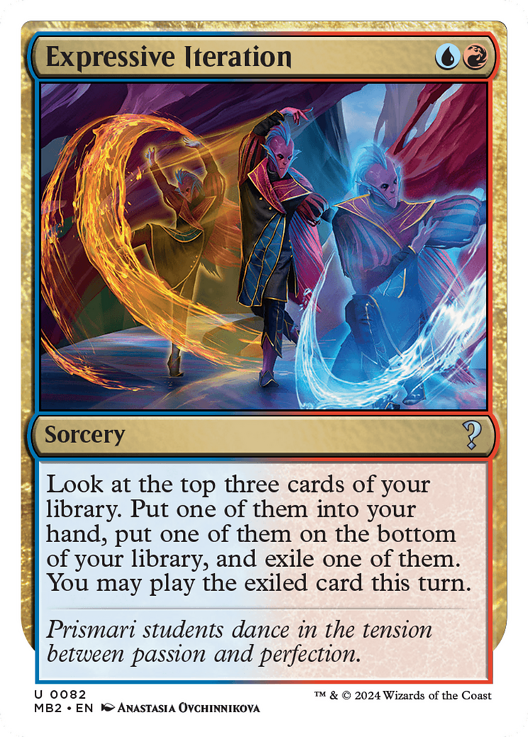 Expressive Iteration (White Border) [Mystery Booster 2] | Gamer Loot