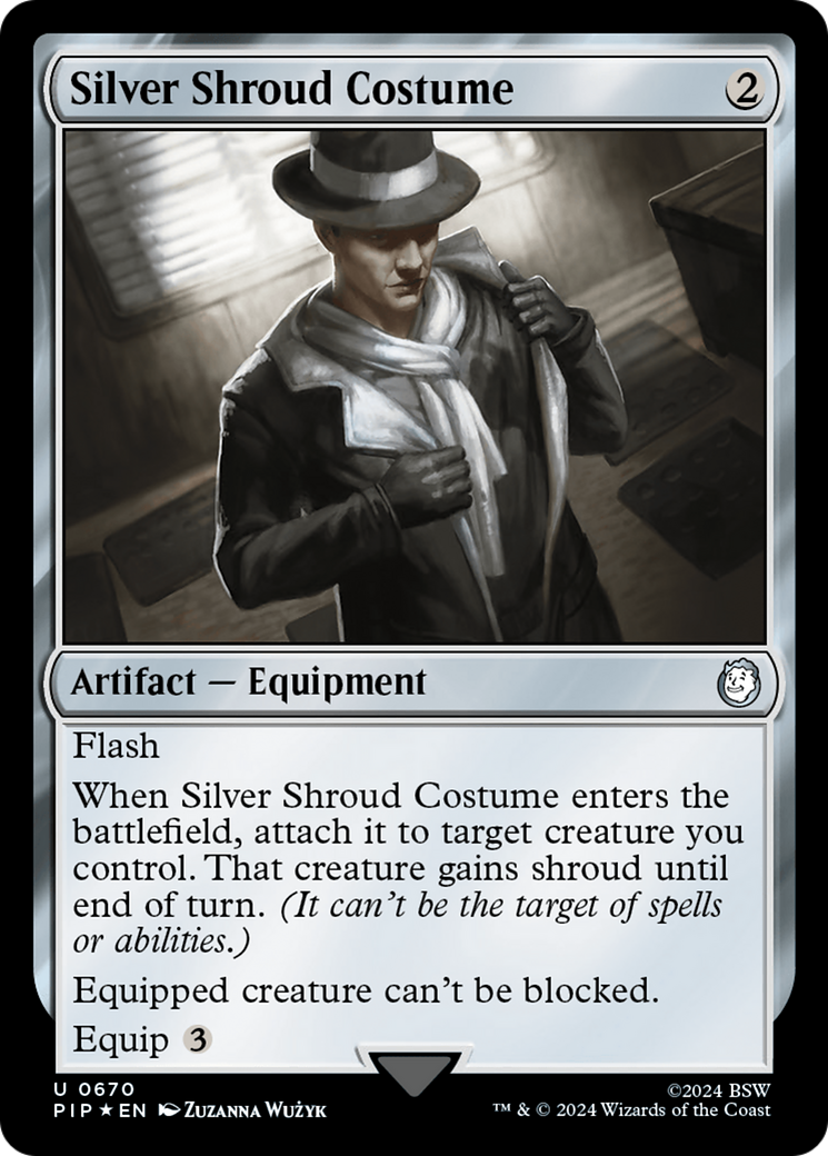 Silver Shroud Costume (Surge Foil) [Fallout] | Gamer Loot