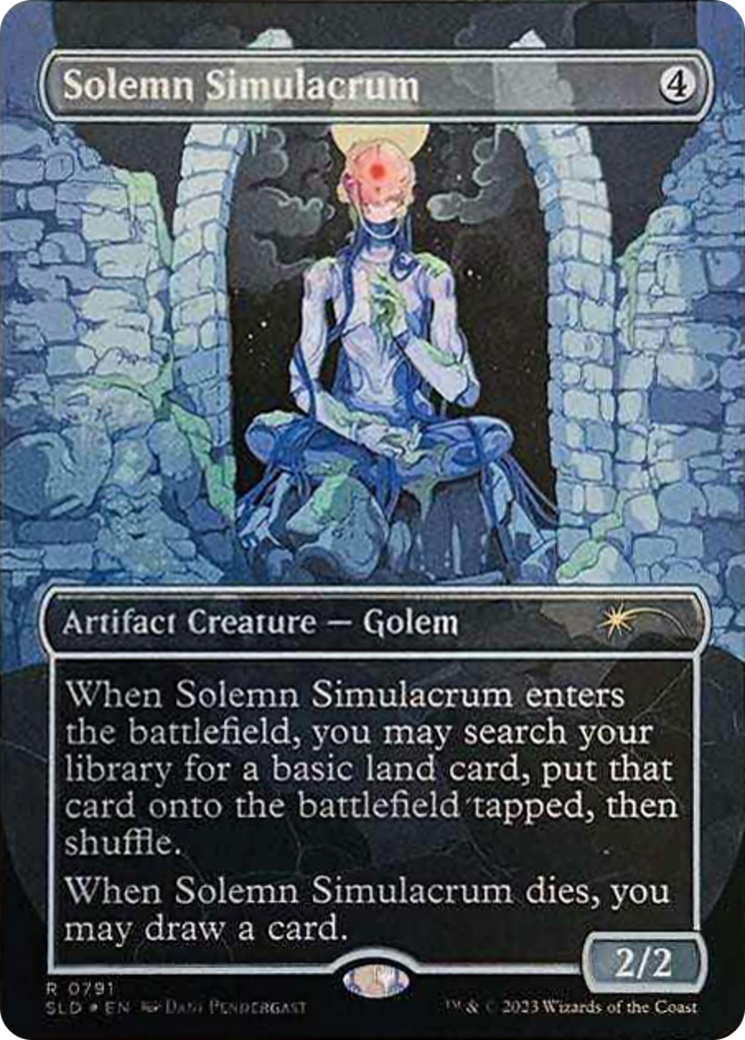 Solemn Simulacrum (0791) (Galaxy Foil) [Secret Lair Drop Series] | Gamer Loot