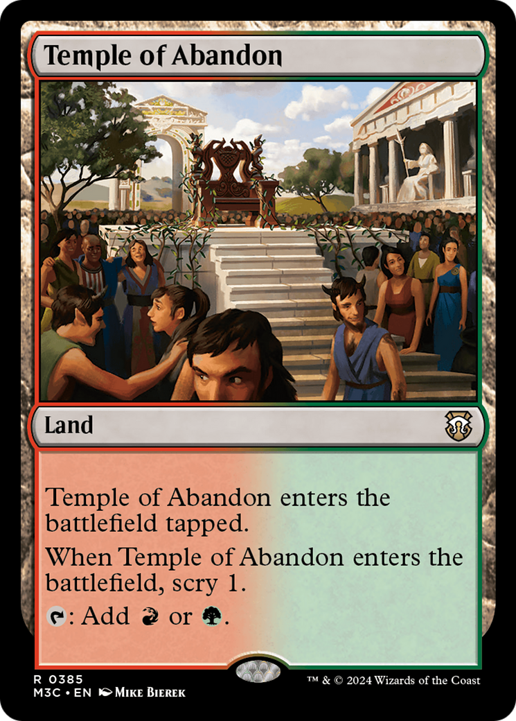 Temple of Abandon (Ripple Foil) [Modern Horizons 3 Commander] | Gamer Loot