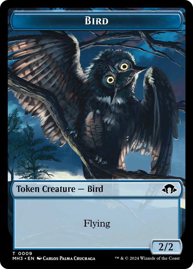 Eldrazi Spawn // Bird Double-Sided Token [Modern Horizons 3 Tokens] | Gamer Loot