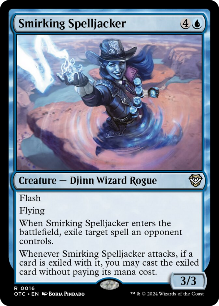 Smirking Spelljacker [Outlaws of Thunder Junction Commander] | Gamer Loot