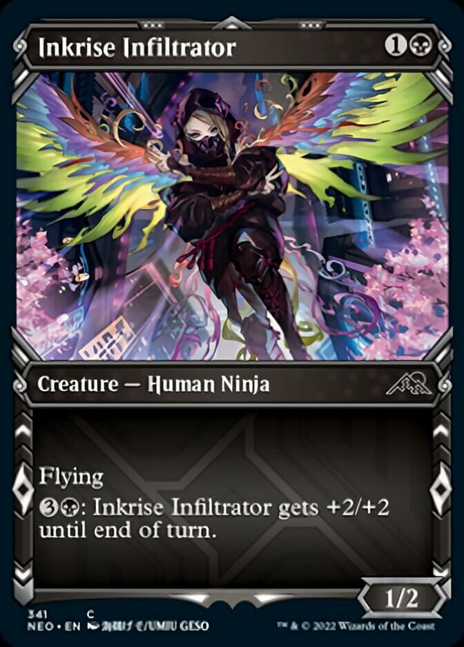 Inkrise Infiltrator (Showcase Ninja) [Kamigawa: Neon Dynasty] | Gamer Loot