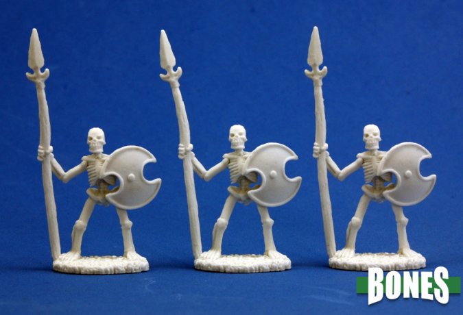 Reaper Bones Miniatures: Skeletal Spearman (3) | Gamer Loot