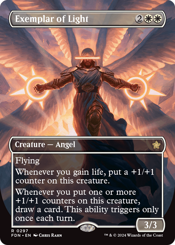 Exemplar of Light (Borderless) [Foundations] | Gamer Loot