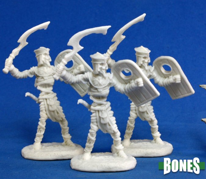 Reaper Bones Miniatures: Mummy Warrior (3) | Gamer Loot