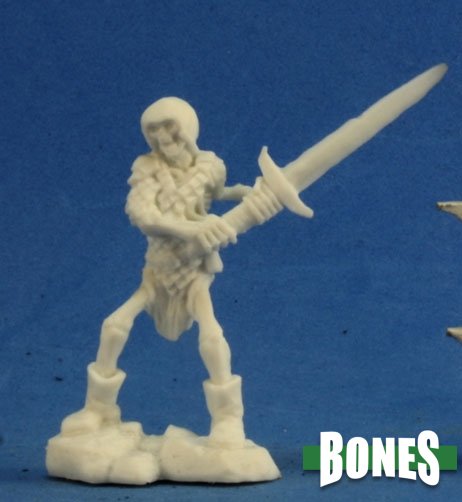 Reaper Bones Miniatures: Skeleton Guardian 2Hand Sword (3) | Gamer Loot