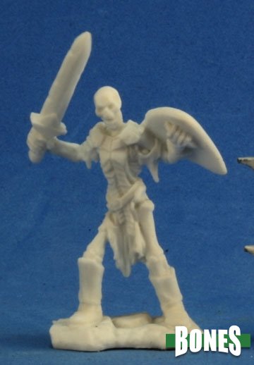 Reaper Bones Miniatures: Skeleton Guardian Sword (3) | Gamer Loot