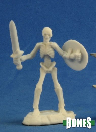 Reaper Bones Miniatures: Skeleton Warrior Sword (3) | Gamer Loot