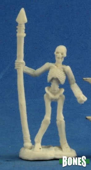 Reaper Bones Miniatures: Skeletal Warrior Spearman (3) | Gamer Loot