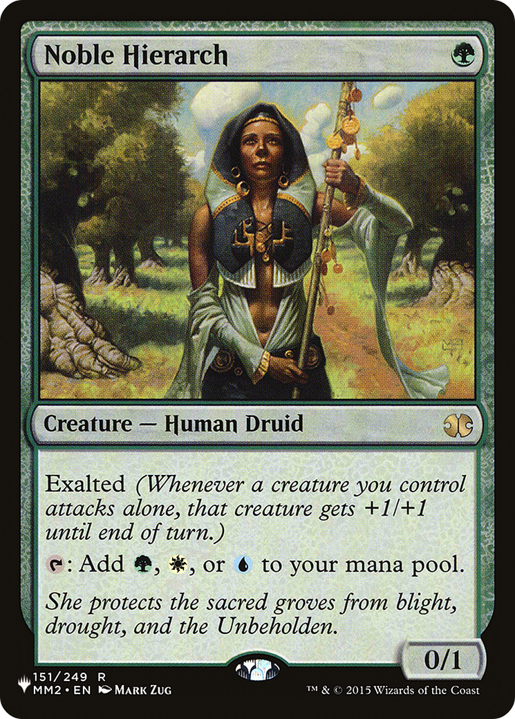 Noble Hierarch [The List Reprints] | Gamer Loot