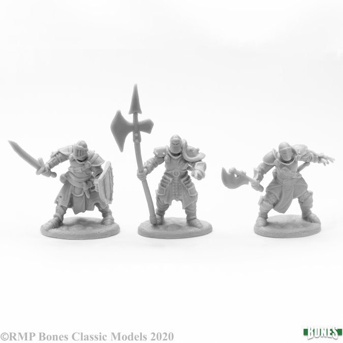 Reaper Bones Miniatures: Knights of the Realm (3) | Gamer Loot