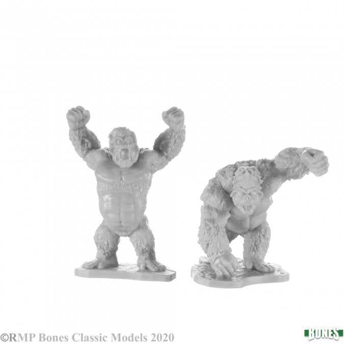 Reaper Bones Miniatures: Killer Apes (2) | Gamer Loot