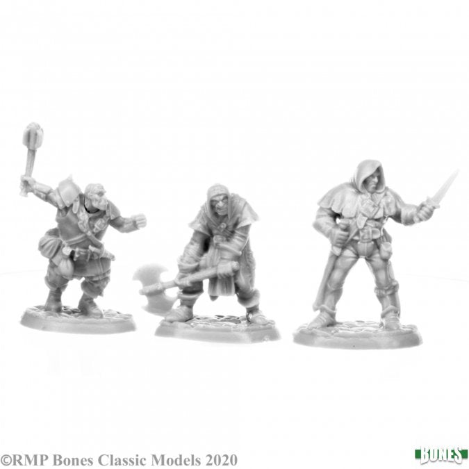 Reaper Bones Miniatures: Brigands (3) | Gamer Loot