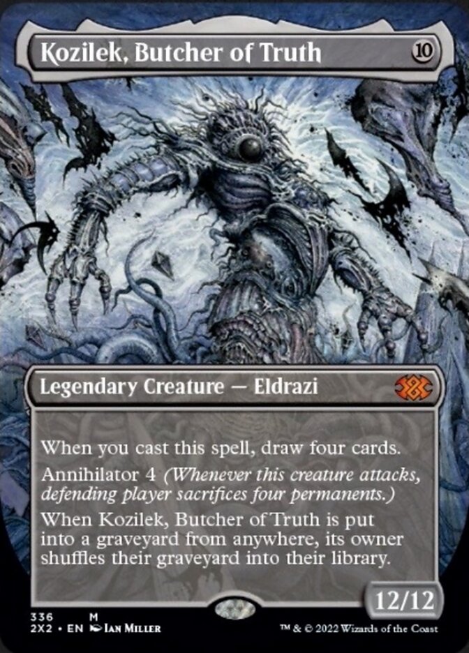 Kozilek, Butcher of Truth (Borderless Alternate Art) [Double Masters 2022] | Gamer Loot