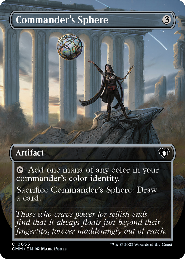 Commander's Sphere (Borderless Alternate Art) [Commander Masters] | Gamer Loot