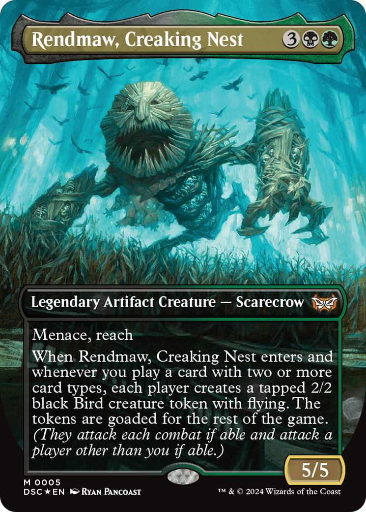 Rendmaw, Creaking Nest (Borderless) [Duskmourn: House of Horror Commander] | Gamer Loot