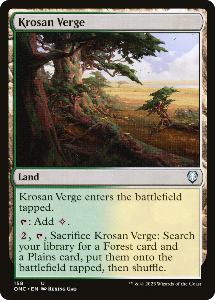 Krosan Verge [Phyrexia: All Will Be One Commander] | Gamer Loot