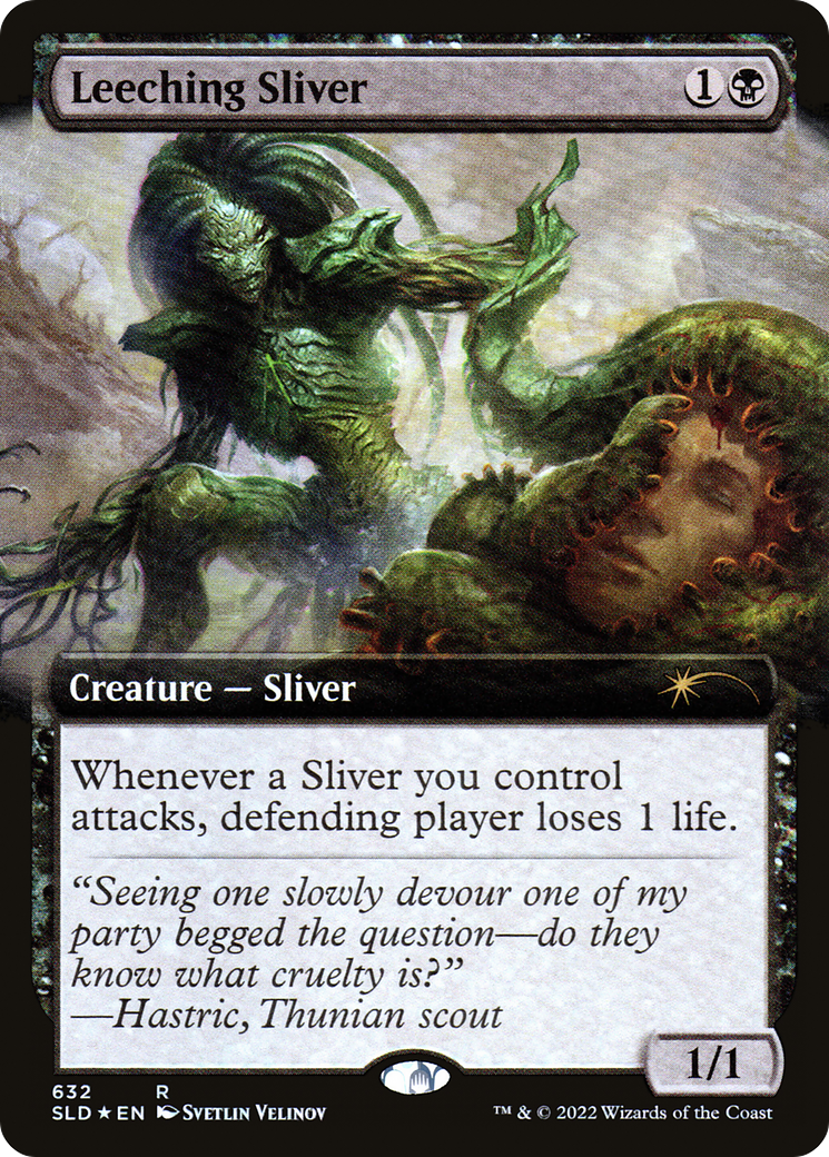 Leeching Sliver (Extended Art) [Secret Lair Drop Promos] | Gamer Loot