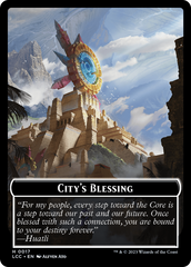 City's Blessing // Vampire (0004) Double-Sided Token [The Lost Caverns of Ixalan Commander Tokens] | Gamer Loot