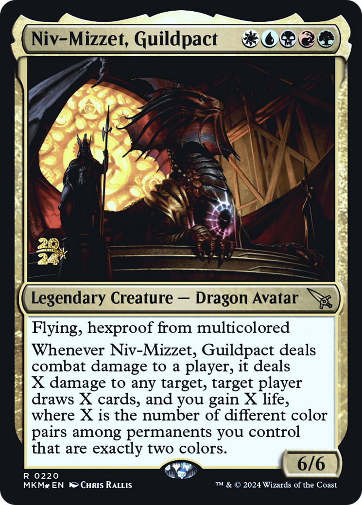 Niv-Mizzet, Guildpact [Murders at Karlov Manor Prerelease Promos] | Gamer Loot