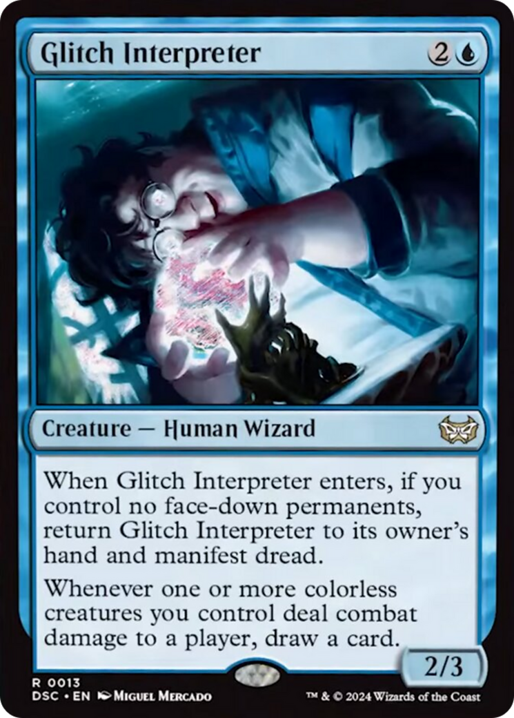 Glitch Interpreter (Extended Art) [Duskmourn: House of Horror Commander] | Gamer Loot