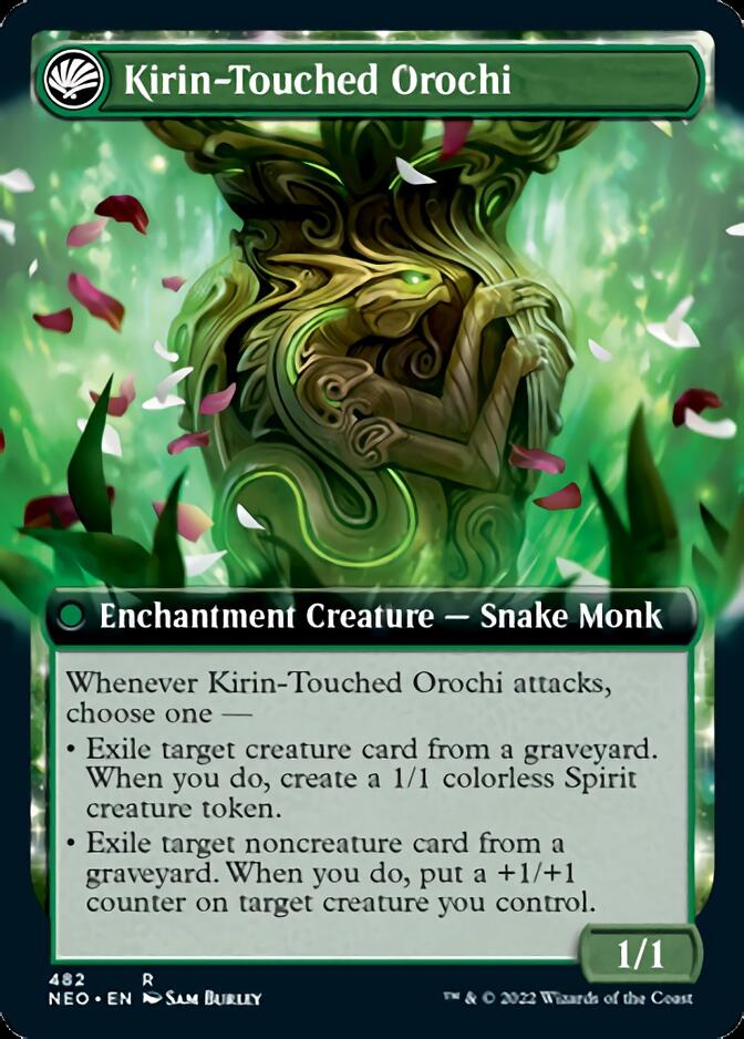 Teachings of the Kirin // Kirin-Touched Orochi (Extended Art) [Kamigawa: Neon Dynasty] | Gamer Loot