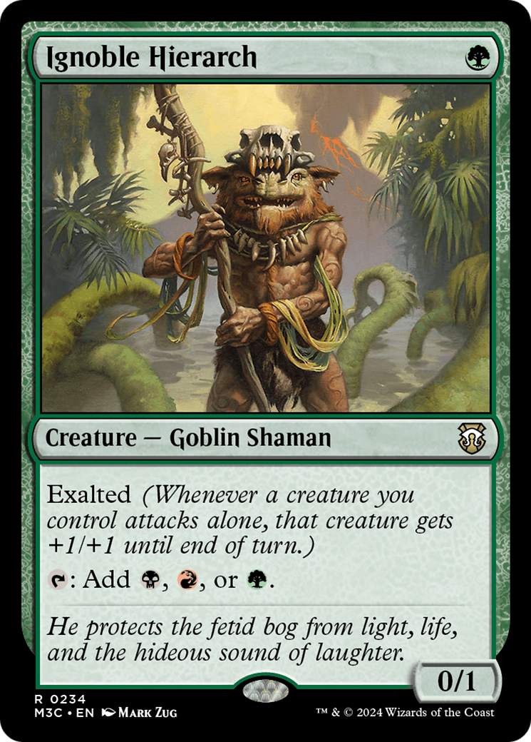 Ignoble Hierarch (Ripple Foil) [Modern Horizons 3 Commander] | Gamer Loot