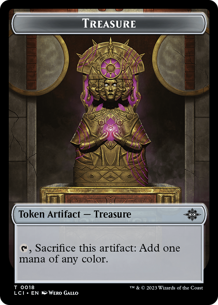 Treasure (0018) // Gnome Soldier Double-Sided Token [The Lost Caverns of Ixalan Tokens] | Gamer Loot