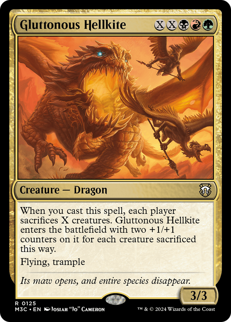 Gluttonous Hellkite [Modern Horizons 3 Commander] | Gamer Loot