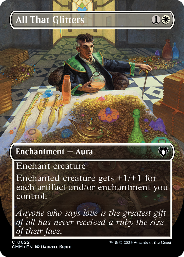 All That Glitters (Borderless Alternate Art) [Commander Masters] | Gamer Loot