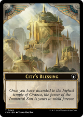 City's Blessing // Construct (0075) Double-Sided Token [Commander Masters Tokens] | Gamer Loot