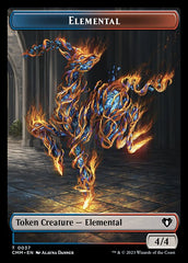 Treasure // Elemental (0037) Double-Sided Token [Commander Masters Tokens] | Gamer Loot