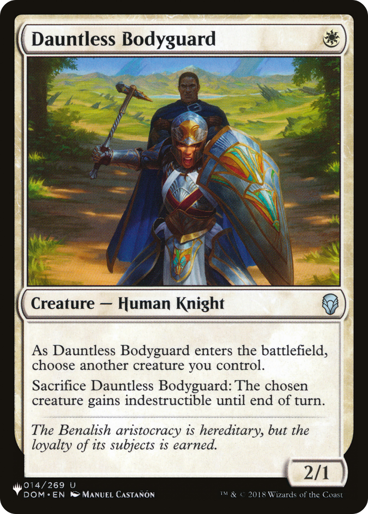 Dauntless Bodyguard [The List Reprints] | Gamer Loot