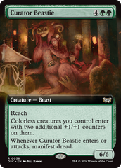 Curator Beastie (Extended Art) [Duskmourn: House of Horror Commander] | Gamer Loot